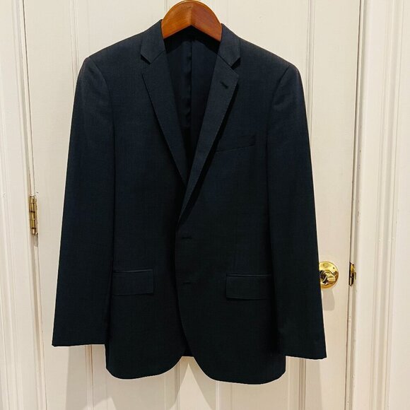 Other - Mens 40 R J CREW Ludlow X Tollegno 1900  Solid Charcoal Grey Wool Suit Jacket